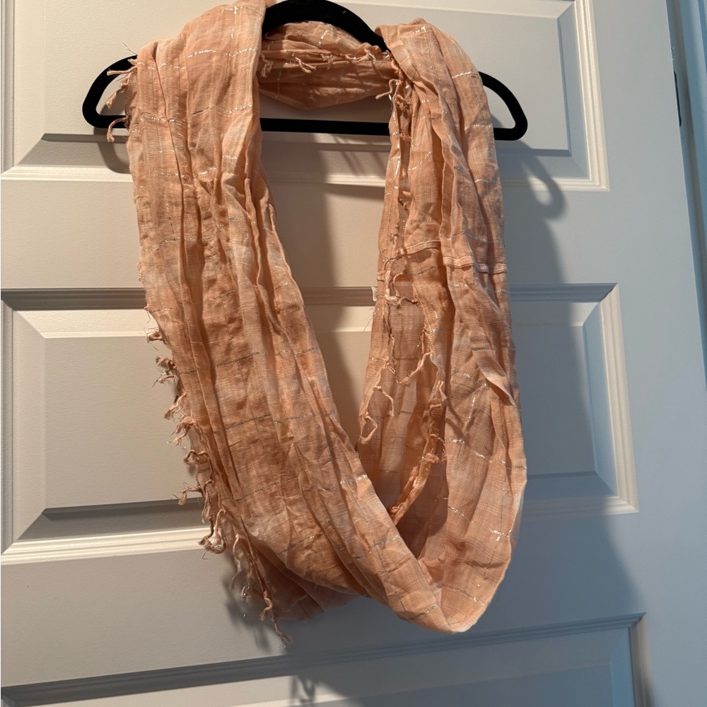 Peach Infinity Scarf